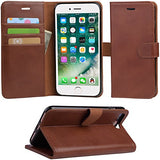 Arae iPhone 7 Plus Premium Leather Wallet Case with Kickstand