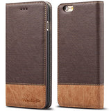 WenBelle Blazers Series Premium Soft Leather Wallet iPhone 6 / 6s Case